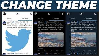 How to Change Twitter Theme Color on Phone 2024 | Twitter Dark mode