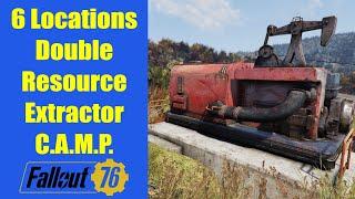 Fallout 76 - Double resource extractor locations for C.A.M.P.