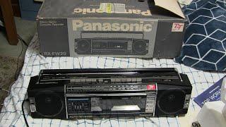 Panasonic RX-FW29 unbox play cassette radio review as is December 2023