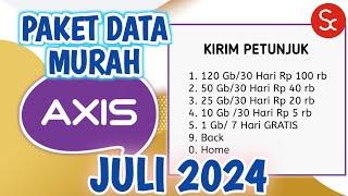 Paket Murah Axis Juli 2024 | Paket Data Gratis Axis 2024 | Kode Dial Paket Murah Axis 2024