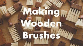 Making Wooden Brushes With Natural Tampico Bristles