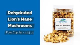 Meet Our Products: Dried Lion's Mane Mushrooms Quart Jar