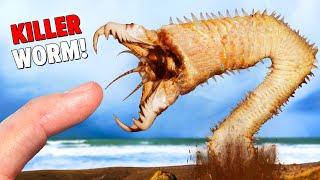 Monster Worm BITES! (Devours Fish Alive)