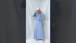 Inspirasi Outfit One Set Rok Crinkle | REKOMENDASI RACUN SHOPEE | SHOPEE HAUL #shorts #racunshopee