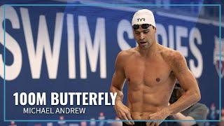 Michael Andrew Gets Gold in Men's 100M Butterfly | 2022 TYR PRO SWIM SERIES WESTMONT