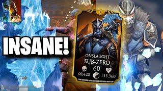 This MK Mobile Team Will SHOCK You! Onslaught Sub Zero Gameplay.