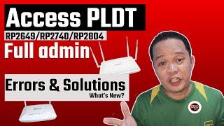 How to access PLDT Home Fibr Full admin | RP2649/RP2811/RP2740/RP2804 - Tagalog