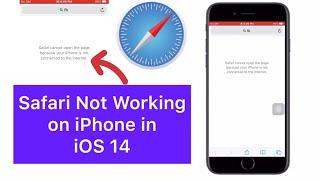 how to fix safari cannot open the page because your iphone is not connected to the internet