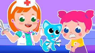 My Kitty Has a Boo Boo | Little Angel - Kids Songs