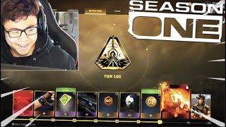 ALL 100 BATTLE PASS TIERS in MODERN WARFARE + EARLY CRASH GAMEPLAY.. (SEASON 1)