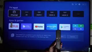 Choose Input Source on Xiaomi Mi LED TV P1 - Use TV Remote or Button on Xiaomi TV Back Cover