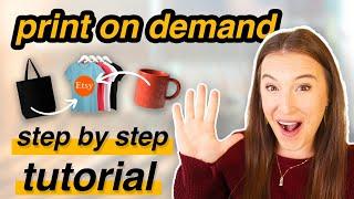 START YOUR PRINT ON DEMAND BUSINESS in 5 easy steps  (Print on Demand tutorial for beginners)