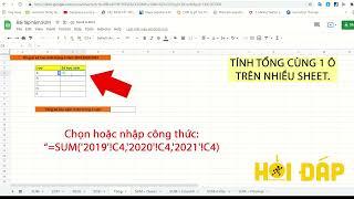 Cách sử dụng hàm SUM trong Google Sheet đơn giản, chi tiết