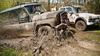 CRAZY RUSSIANS in mud on SUVs, spring 2022