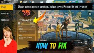 How To Fix This Problem In Free Fire | Free Fire Guild Badge / Loge Change Problem | Mukeshow
