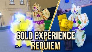 Using Gold Experience Requiem In Different Roblox JoJo Games