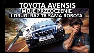 TOYOTA AVENSIS T25 WTRYSKI, POKRYWA ZAWORÓW I ALTERNATOR,