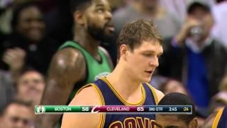 Timofey Mozgov vs Boston. 5.02.2016