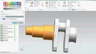 Crank shaft concept designing in NX | RK CAD CAM