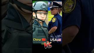 America    China Female Police |  Action Attitude 