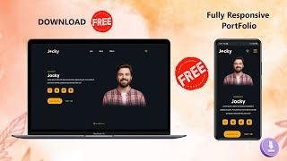 Download Source Code Free | Responsive Personal Portfolio Website Using html and css only