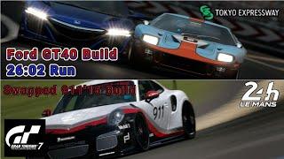 GT7 Tokyo Expressway 600 w/Ford GT40 Le Mans 700 Porsche 911 '16 Swap Build V 1.54