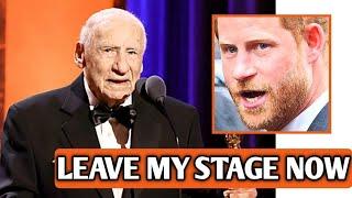 Furious Mel Brooks KICK Harry Off Peabody Awards 2024 Stage As He Was Stepped On The Stage UNINVITED