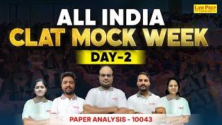 Day 2 Mock Analysis | 7 Days 7 Mocks | CLAT 2025 Mock Week | Mock Test Paper Analysis Series