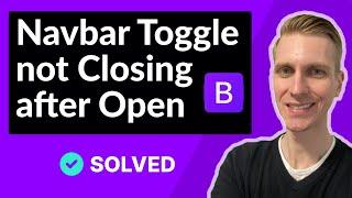 Navbar toggle not closing after opening in Bootstrap 5 (SOLVED)