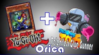 Relentless glue gunner Yugioh Card  Orica Speed paint