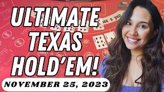 LIVE Ultimate Texas Hold'em in Las Vegas!  Time to WIN BIG!    → November 25, 2023