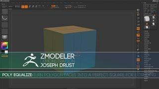 ZBrush ZModeler Polygon Actions - Poly Equalize