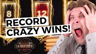 Lightning Roulette  Record Wins Compilation  Roulette JACKPOT Hits!