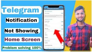 Telegram Notification Not Showing On Home Screen | Telegram Notification Not Showing On Screen