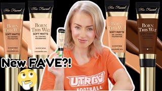 TESTING NEW TOO FACED BORN THIS WAY SOFT MATTE FOUNDATION | REVIEW + 2 DAY WEAR