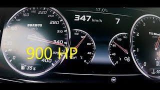 The Fastest S Class in the world - 900HP BRABUS ROCKET S Class V12 Acceleration 0-347km/h