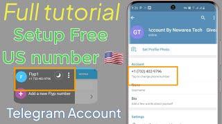 How to create telegram account with free US number | Set up virtual number