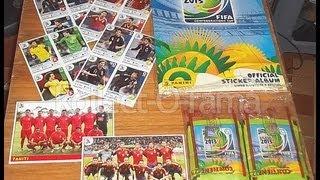 Opening 10 packs panini CONFEDERATIONS CUP Brazil 2013 sticker collection
