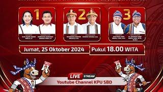 SAKSIKAN DEBAT PULIK PERTAMA PILKADA KABUPATEN SUMBA BARAT DAYA TAHUN 2024