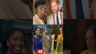 Awee Moses Bliss And Wife Marie Bliss Surprised By Prince Harry & Meghan Markle Of England,