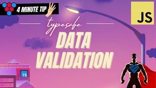 TypeSafe JavaScript Data Validation (ZOD) // 4 minute tip