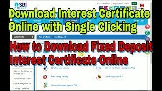 How to Download Fixed Deposit Certificate Online, Download Fixed Deposit Certificate Online