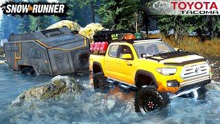 SnowRunner - 2021 TOYOTA TACOMA With Overlander Caravan Trailer Off-road Expedition