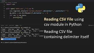 Reading CSV File in Python | File Handling in Python | Python Tutorial for Beginners