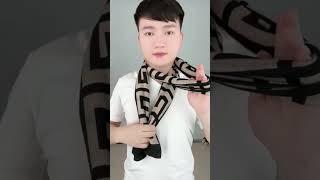 Easy Stylish Scarf Tie Methods for Men #shorts #scarf #scarfwearing