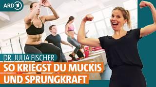 Muskelaufbau, springen, laufen: Plyometrisches Training | Dr. Julia Fischer | ARD Gesund