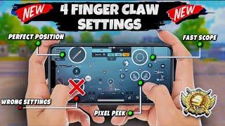 PUBG BGMI BEST 4 FINGER CONTROL CLAW  4 Finger Control Claw Pubg Mobile Best Sensitivity 2024