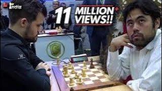 chess puzzle Hikaru Nakamura vs Magnus Carlesn