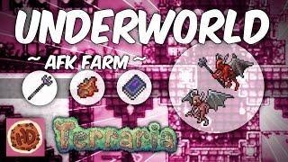 Terraria 1.3 AFK Underworld Farm | Demon Scythe | Voodoo Doll | Unholy Trident