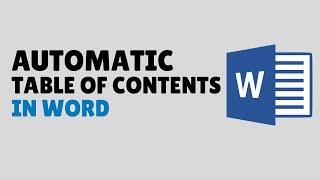 How to Create Table of Contents in Word |  Automatic & Hyperlinked